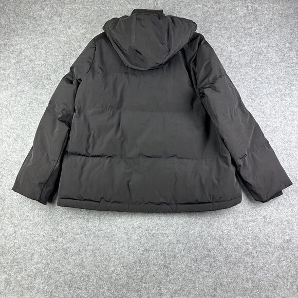Madewell Jacket Womens XL Black Hooded Quilted Puffer Parka Coat Full Zip Winter - Picture 12 of 16